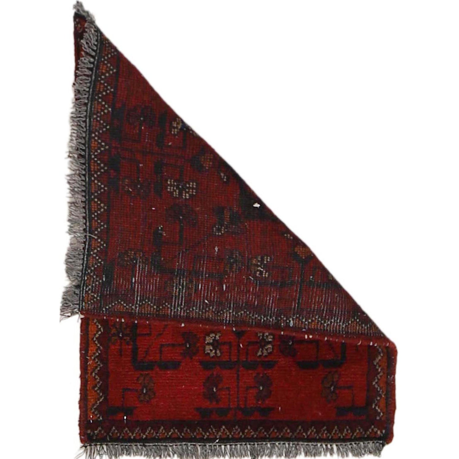 Handmade Wool Doormat Red Floral