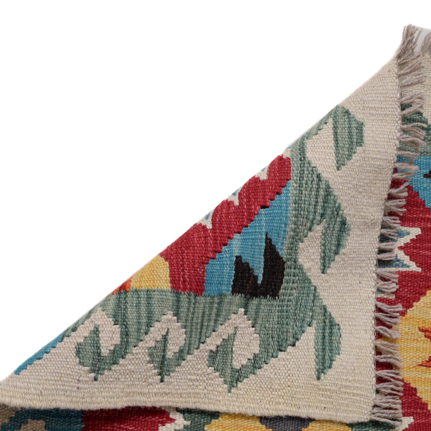 Handmade Multi Kilim Geometric 6' Runner