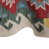 Handmade Multi Kilim Geometric 6' Runner