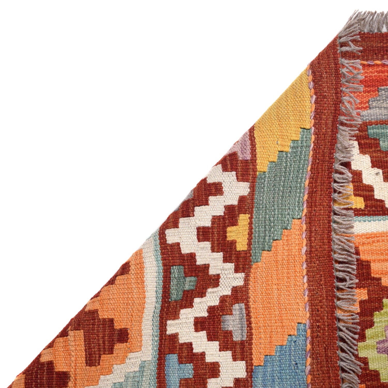Handmade Multi Kilim Geometric 5x8 ft
