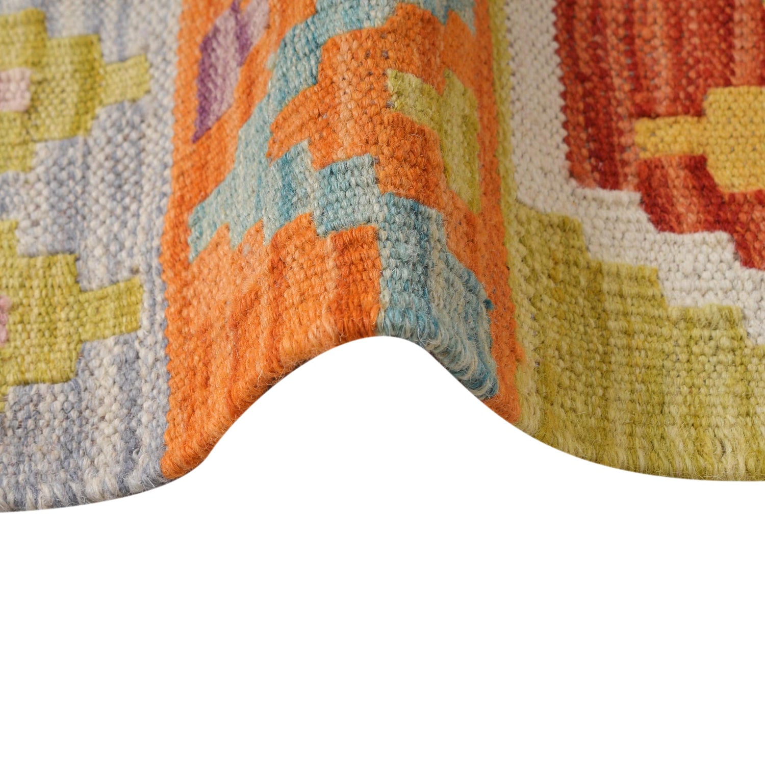 Handmade Multi Kilim Geometric 5x8 ft