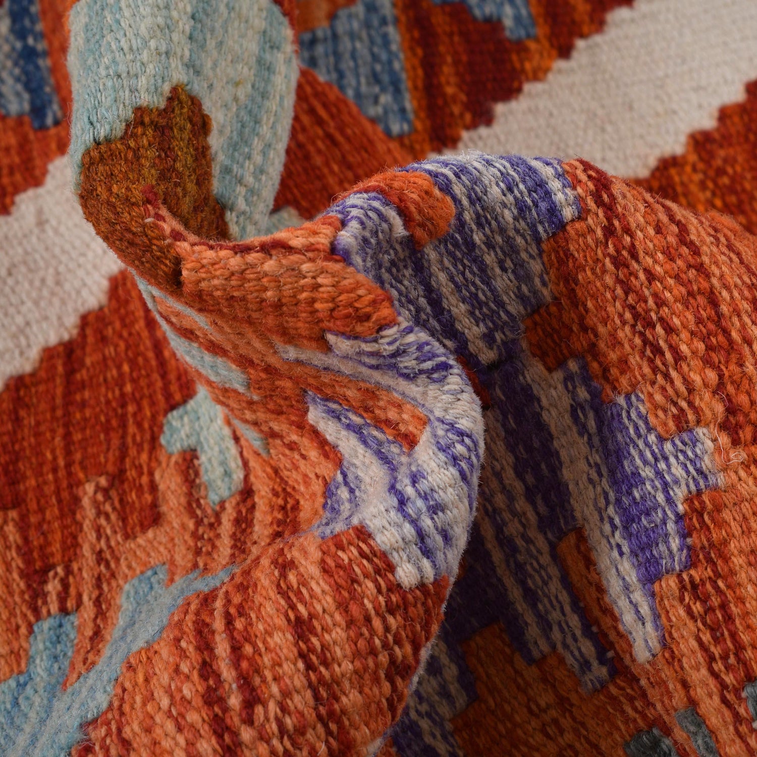 Handmade Multi Kilim Geometric 4x7 ft