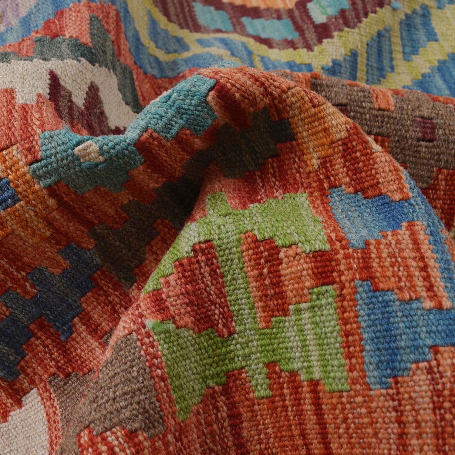 Handmade Multi Kilim Geometric 7x10 ft