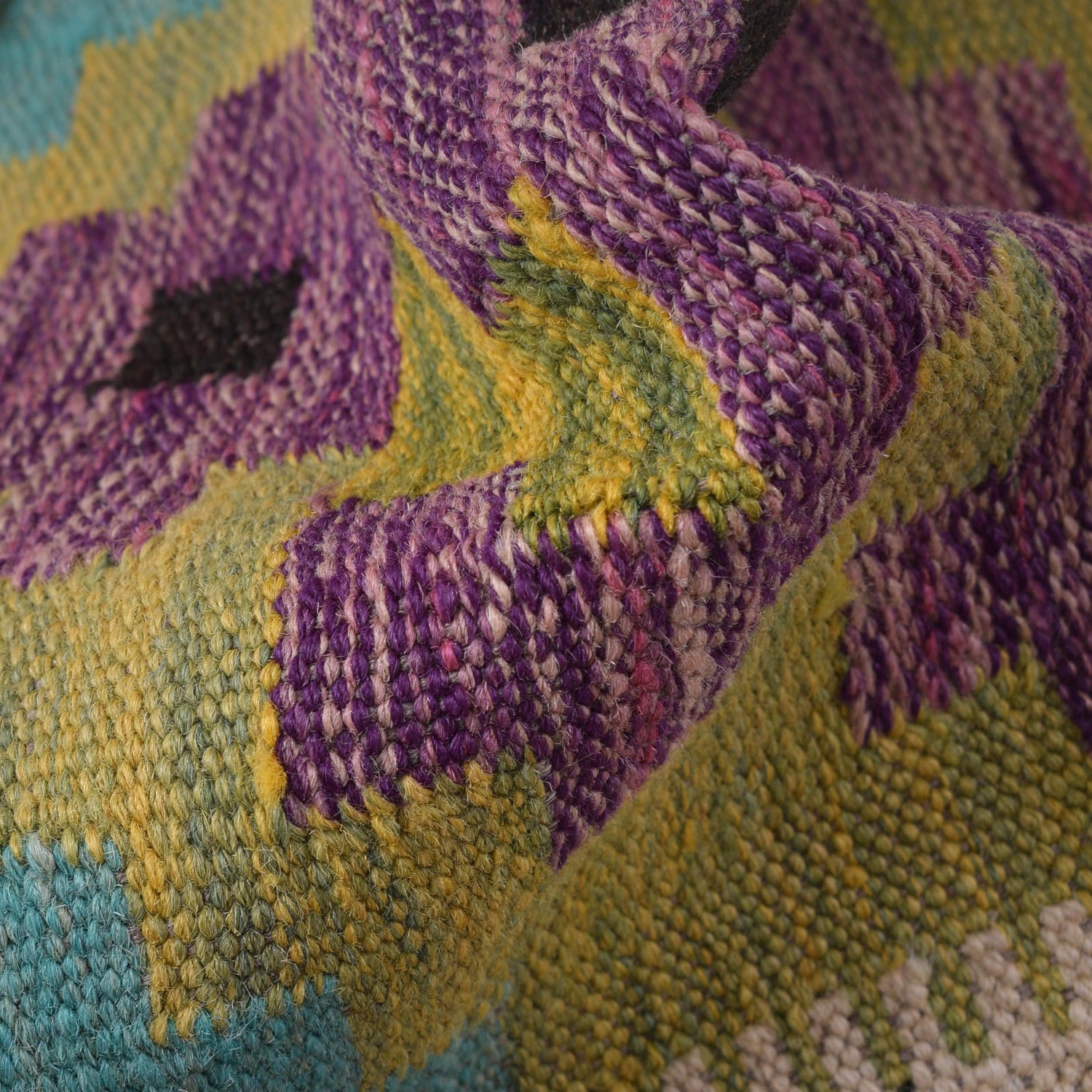 Handmade Multi Kilim Geometric 5' Runner