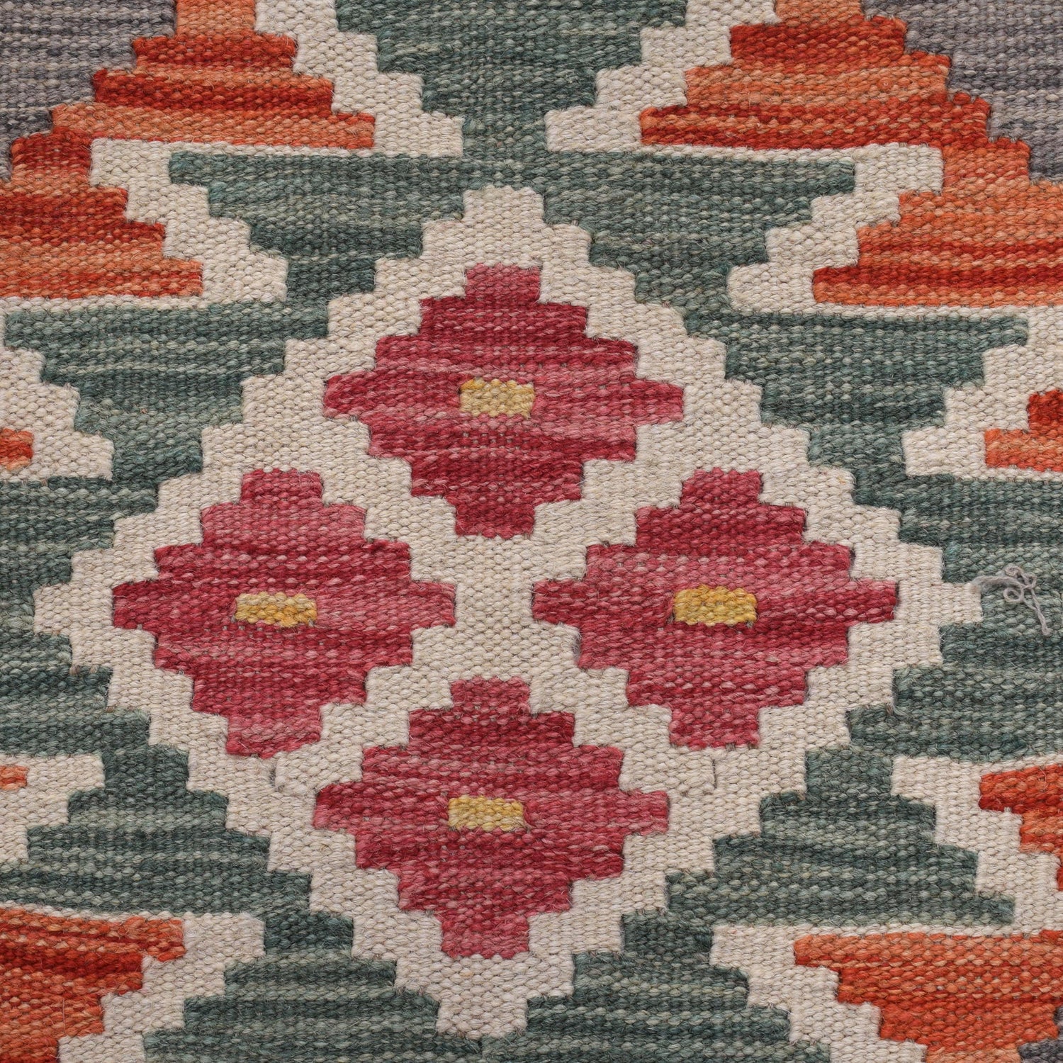 Handmade Multi Kilim Geometric 8' Runner