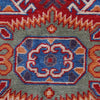 Kazak Rug Handmade Blue Medallion 7x10 ft