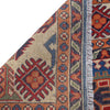 Kazak Rug Handmade Blue Medallion 7x10 ft