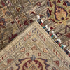 Sultani Area Rug Handmade Gray Floral 9x12 ft