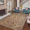 Sultani Area Rug Handmade Gray Floral 9x12 ft
