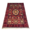 Mamluk Area Rug Handmade Red Medallion 3x5 ft