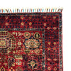 Mamluk Area Rug Handmade Red Medallion 3x5 ft