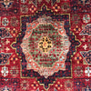 Mamluk Area Rug Handmade Red Medallion 3x5 ft