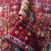 Mamluk Area Rug Handmade Red Medallion 3x5 ft