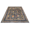 Sultani Area Rug Handmade Blue Floral 7x10 ft