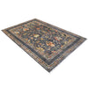 Sultani Area Rug Handmade Blue Floral 7x10 ft