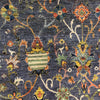 Sultani Area Rug Handmade Blue Floral 7x10 ft
