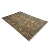 Sultani Area Rug Handmade Gray Floral 5x8 ft
