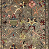 Sultani Area Rug Handmade Gray Floral 5x8 ft