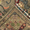 Sultani Area Rug Handmade Gray Floral 5x8 ft