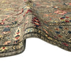Sultani Area Rug Handmade Gray Floral 5x8 ft
