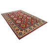 Kazak Rug Handmade Red Medallion 7x10 ft