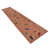 Handmade Pink Kilim Animal 13' Runner