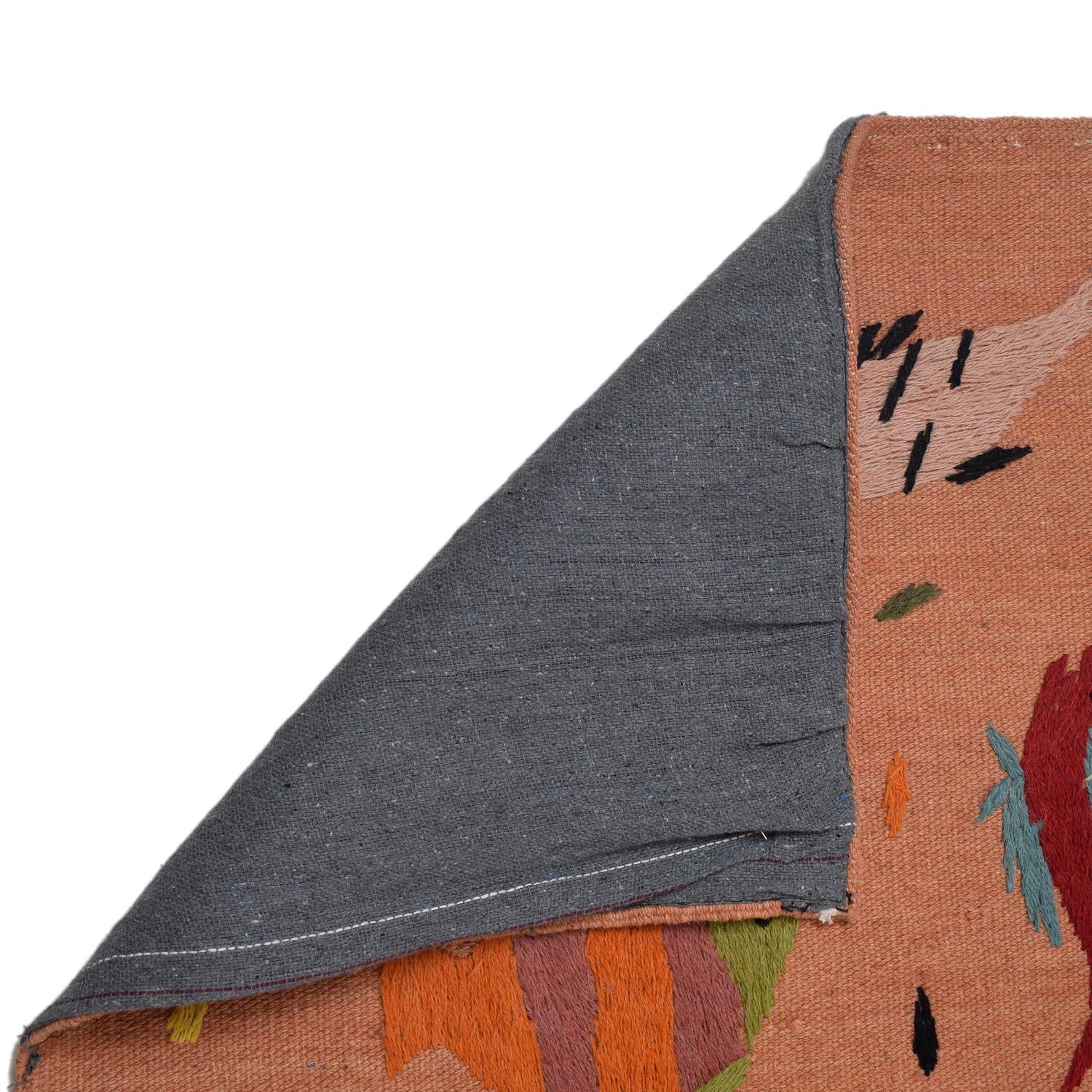 Handmade Pink Kilim Animal 13' Runner