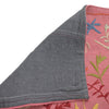 Embroidery Kilim Area Rug Handmade Pink Animal 4x6 ft