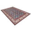 Kazak Rug Handmade Blue Medallion 10x14 ft