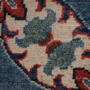 Kazak Rug Handmade Blue Medallion 10x14 ft