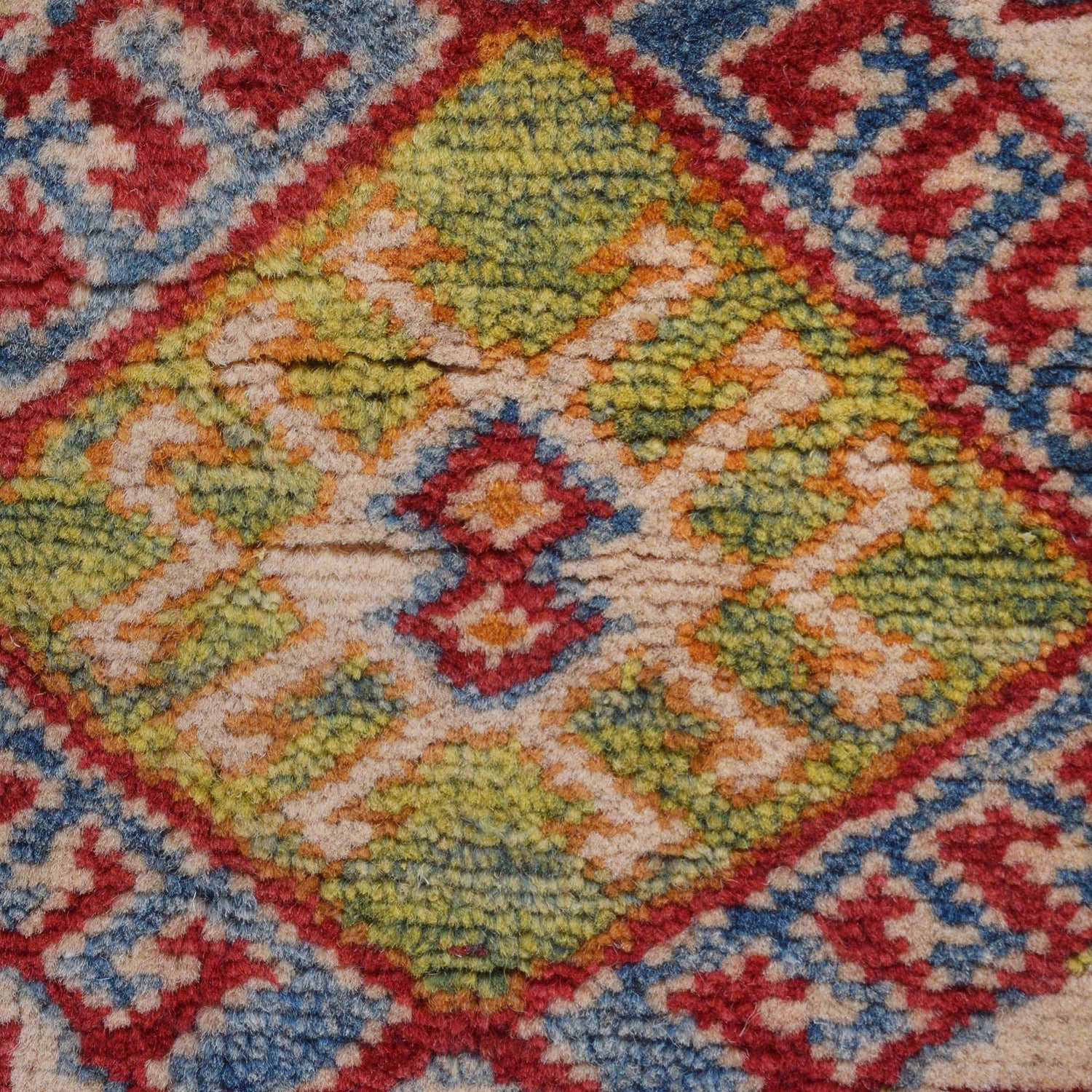 Khurjeen Area Rug Handmade Multi Curvilinear 4x6 ft
