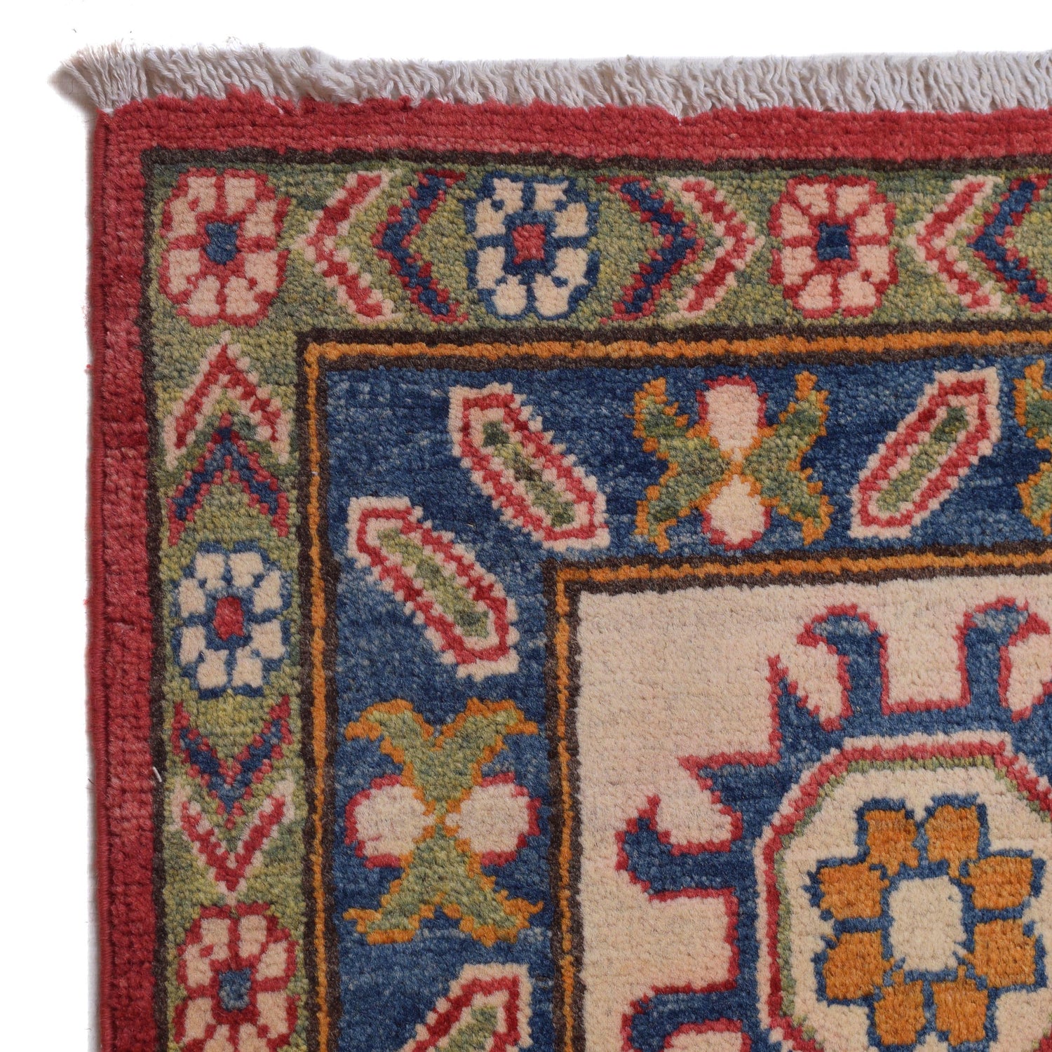 Kazak Rug Handmade Red Medallion 10x16 ft