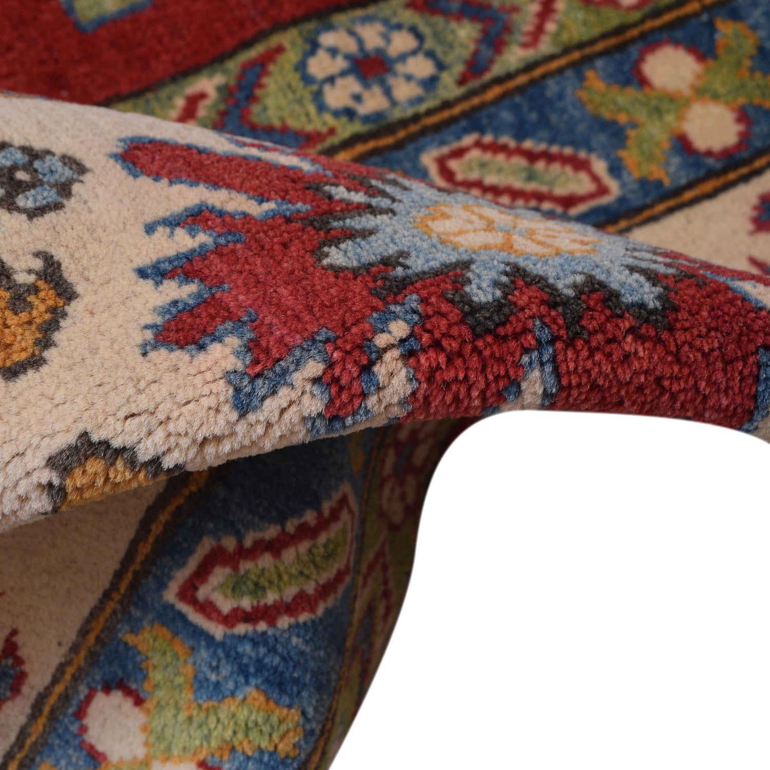 Kazak Rug Handmade Red Medallion 10x16 ft