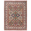 Kazak Rug Handmade Multi Medallion 9x12 ft