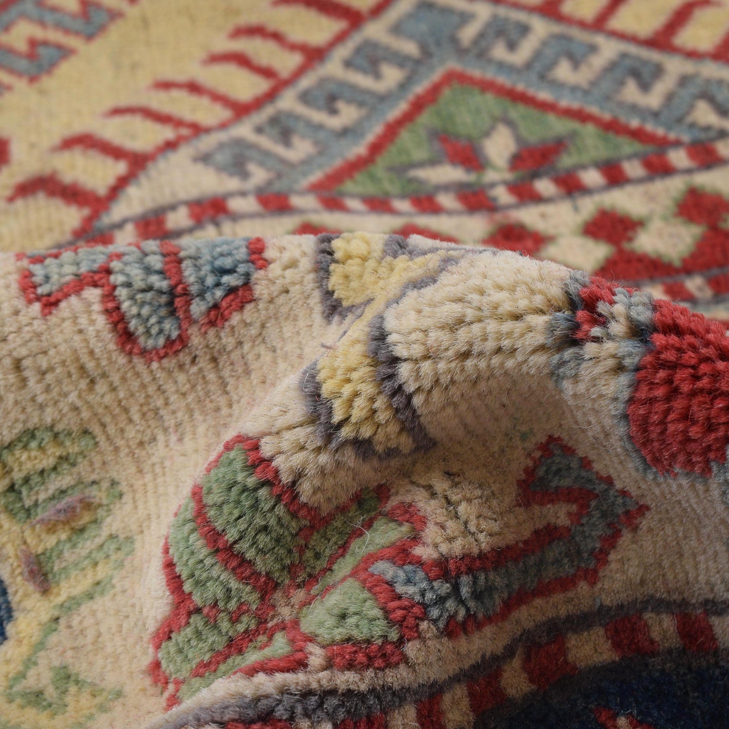 Kazak Rug Handmade Multi Medallion 9x12 ft