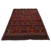 Laghari Kilim Area Rug Handmade Multi Geometric 4x6 ft