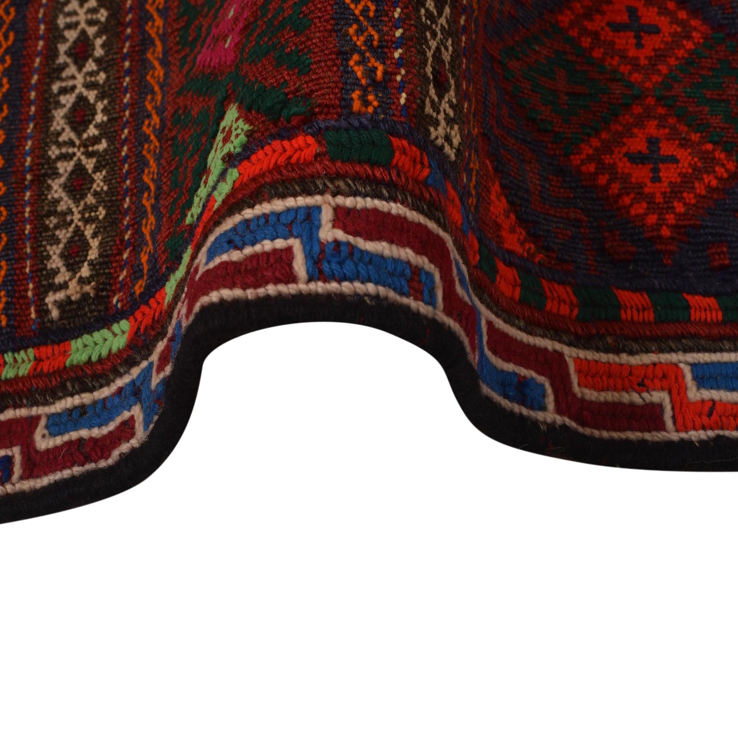 Laghari Kilim Area Rug Handmade Multi Geometric 4x6 ft