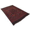 Laghari Kilim Area Rug Handmade Multi Geometric 4x7 ft
