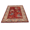 Pictorial Rug Handmade Red Design