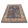 Pictorial Rug Handmade Blue Design
