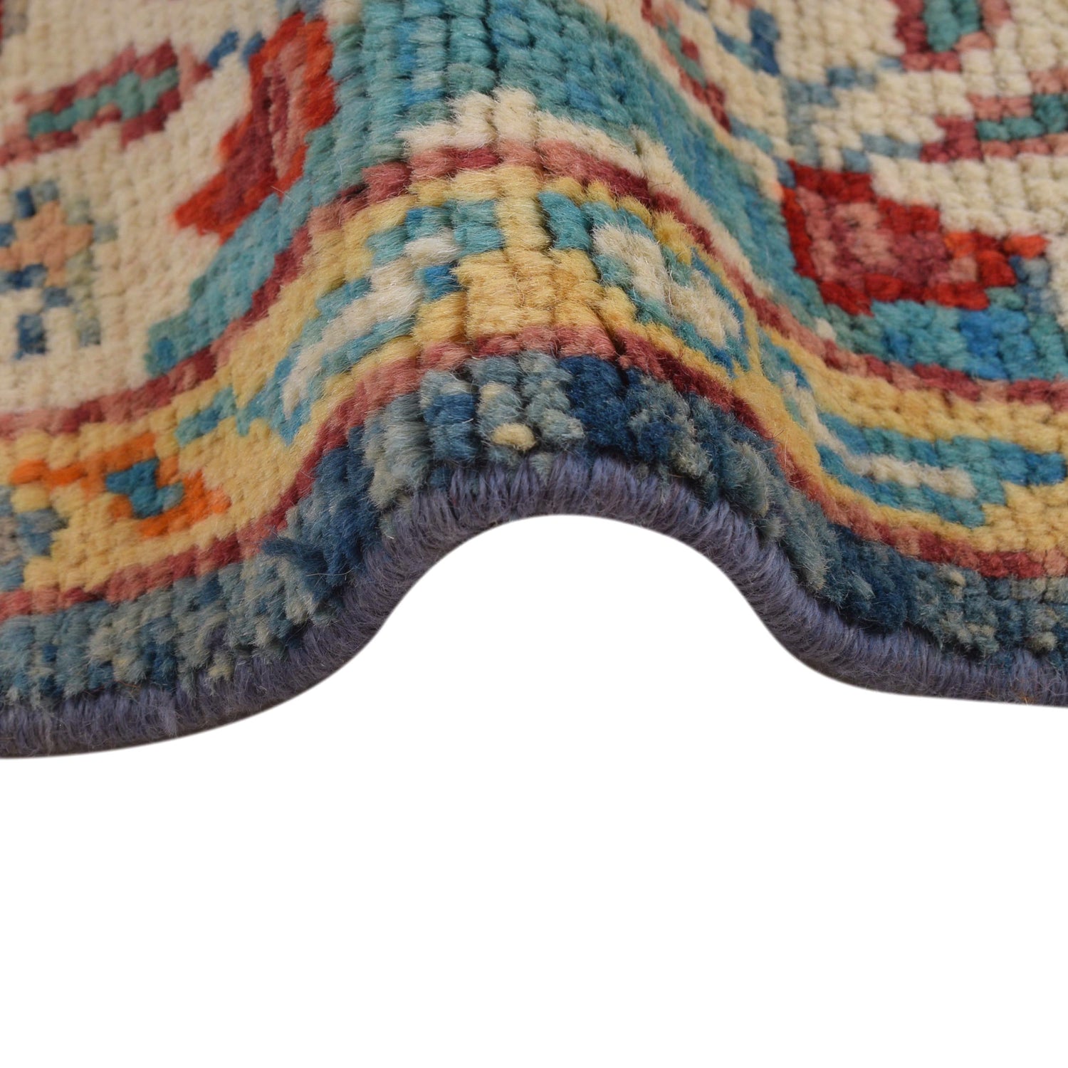 Pictorial Rug Handmade Blue Design