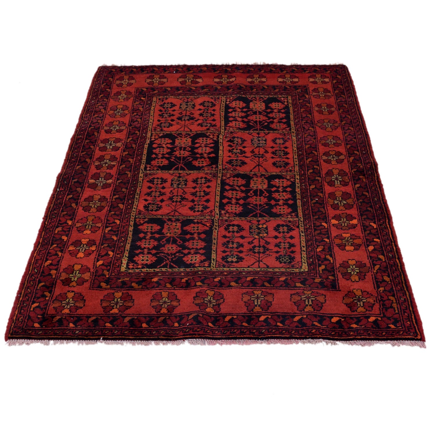 Khal Mohammadi Rug Handmade Red 3x5 ft