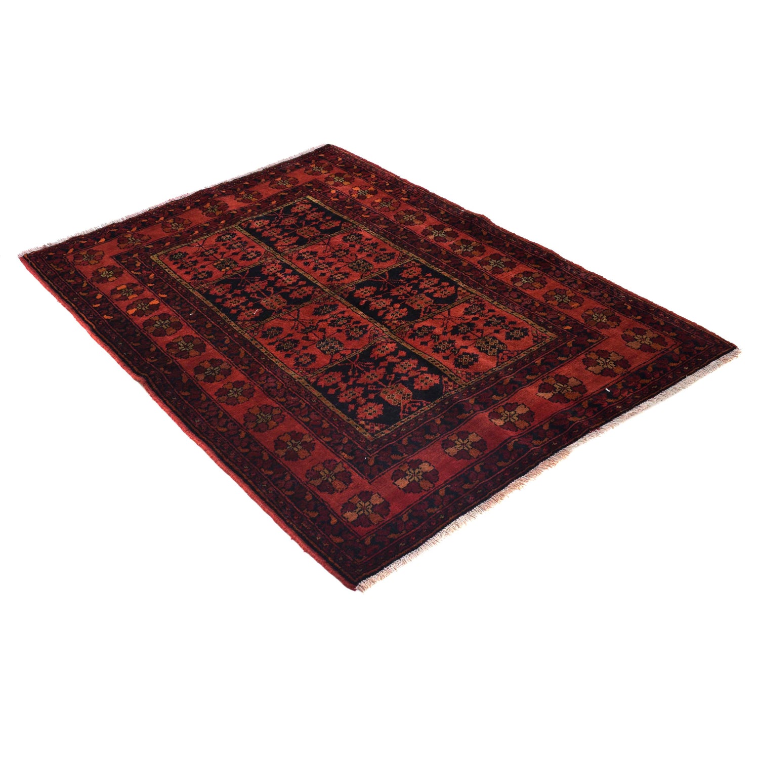 Khal Mohammadi Rug Handmade Red 3x5 ft