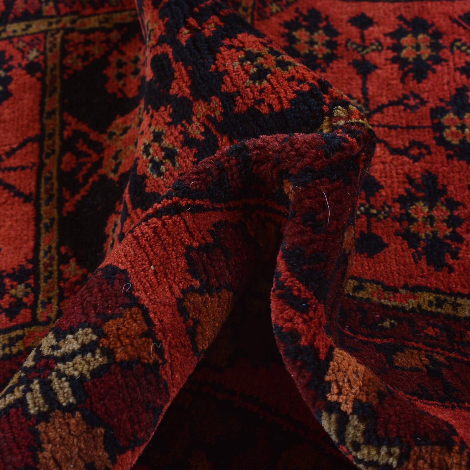 Khal Mohammadi Rug Handmade Red 3x5 ft