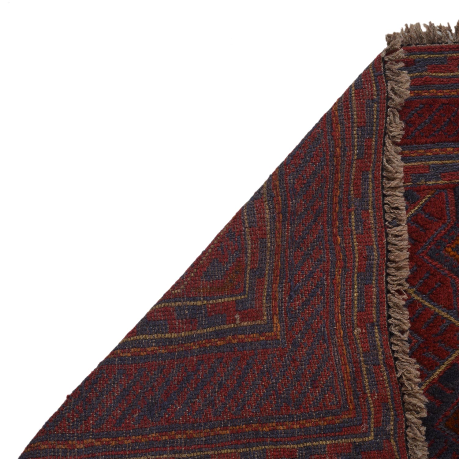 Mashwani Runner Rug Handmade Multi Geometric 4x4 ft
