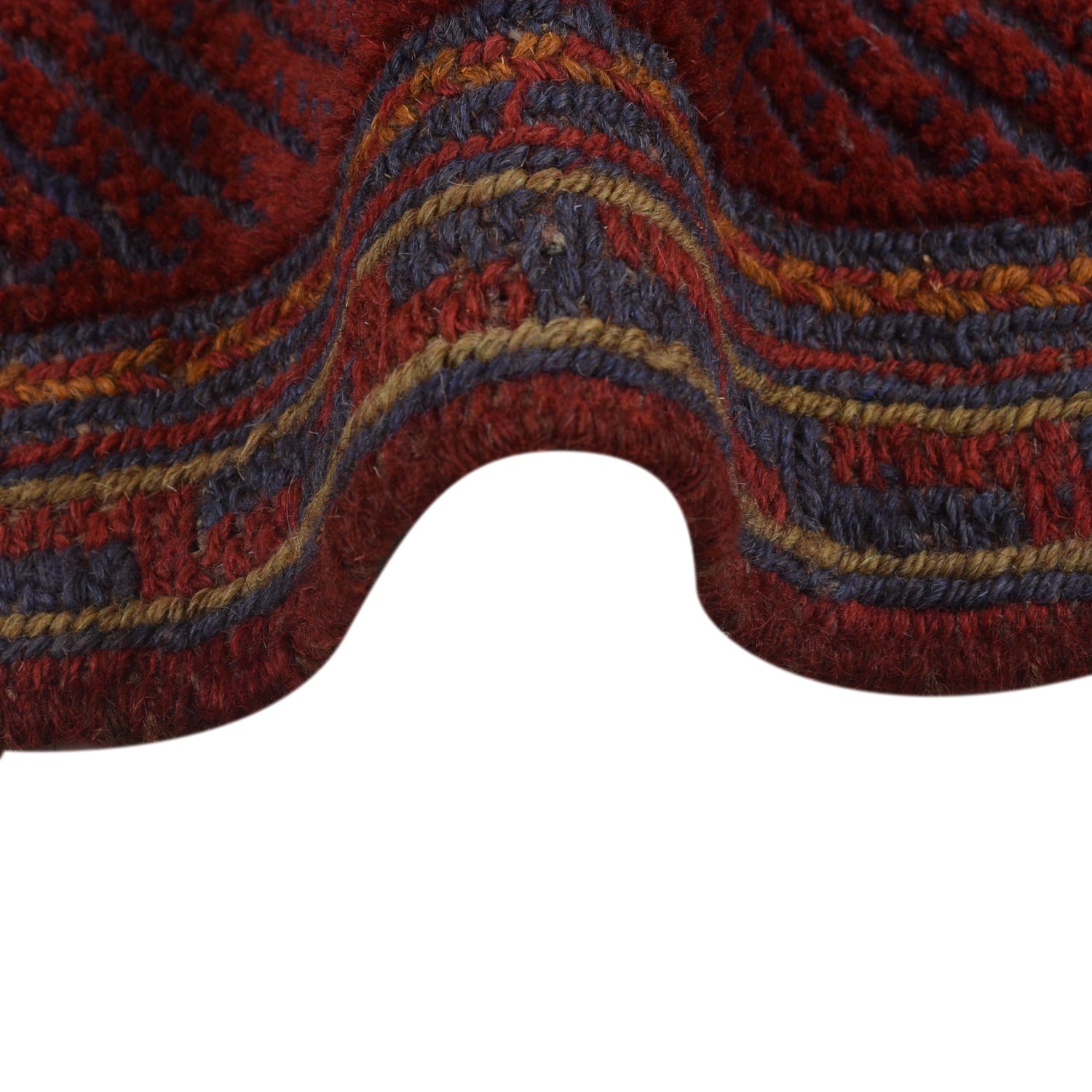 Mashwani Runner Rug Handmade Multi Geometric 4x4 ft