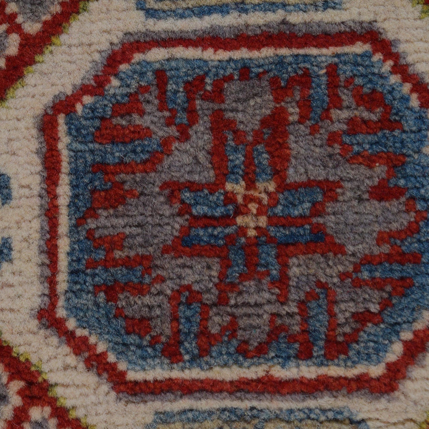 Kazak Rug Handmade Gray Medallion 6' Runner