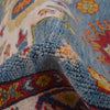 Kazak Rug Handmade Blue Medallion 6' Runner