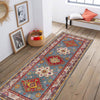 Kazak Rug Handmade Blue Medallion 6' Runner