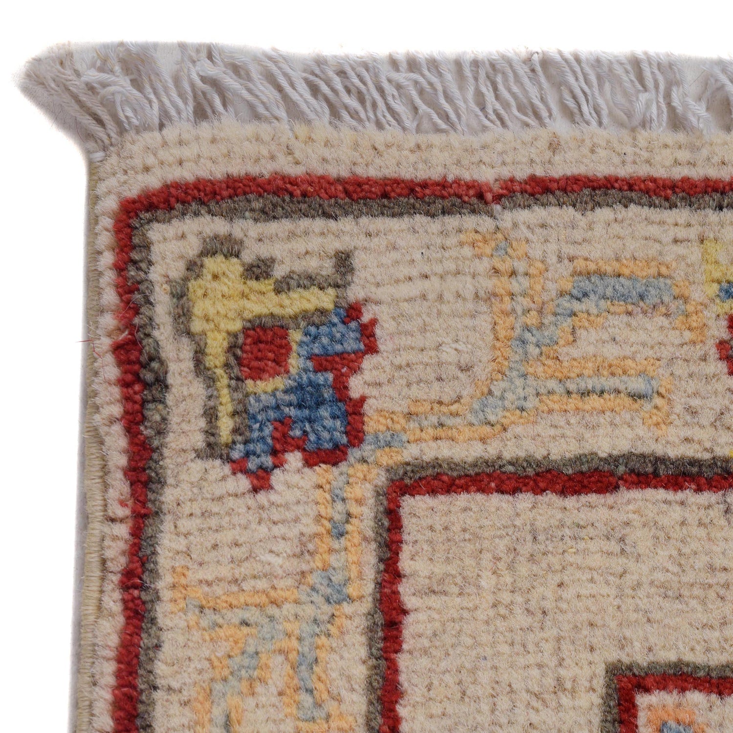 Kazak Rug Handmade Beige Medallion 8' Runner